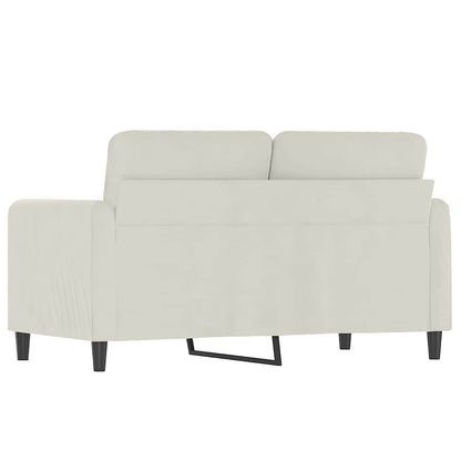 2-Sitzer-Sofa Creme 120 cm Samt