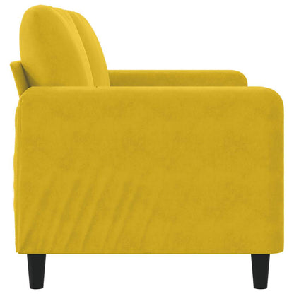 2-Sitzer-Sofa Gelb 140 cm Samt