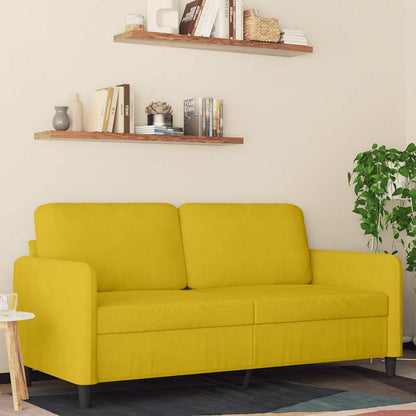 2-Sitzer-Sofa Gelb 140 cm Samt