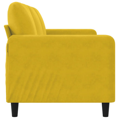 3-Sitzer-Sofa Gelb 180 cm Samt