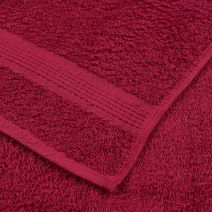 Handtücher FROGN 10 Stk. Bordeaux 100x200 cm 360 g/m²