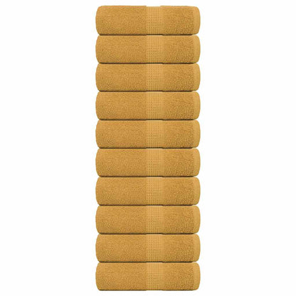 Waschtücher FROGN 10 Stk. Gold 30x30 cm 360 g/m²