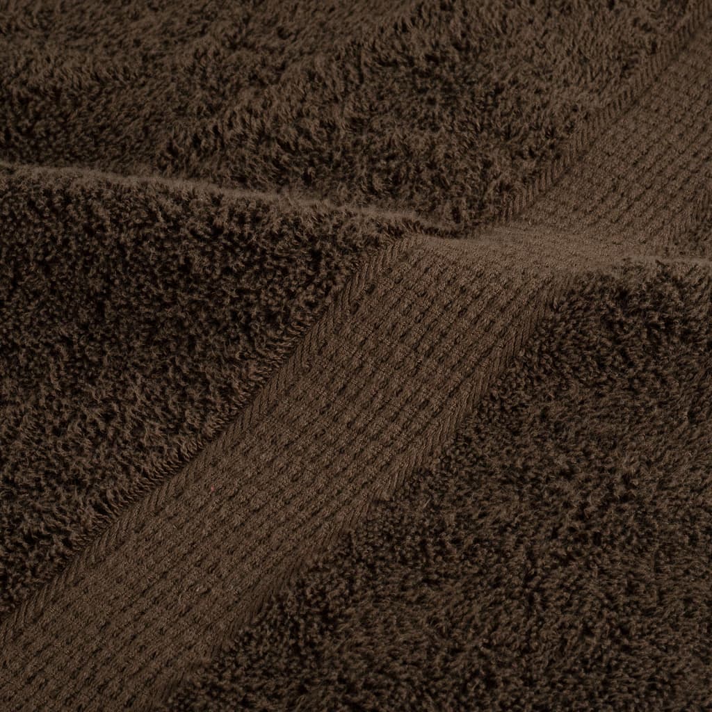 Premium Duschtücher SOLUND 10 Stk. Braun 70x140 cm 600 g/m²