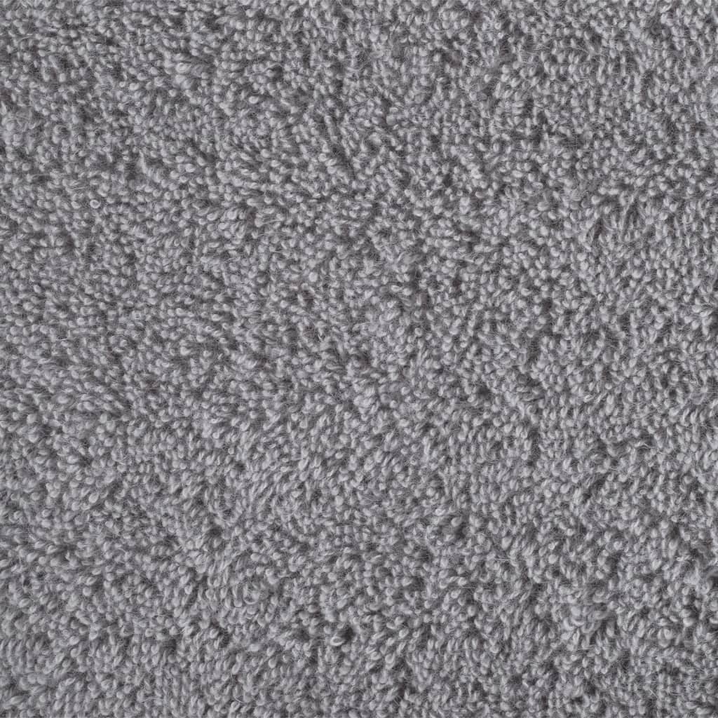 Premium Badetücher SOLUND 4 Stk. Grau 100x150 cm 600 g/m²
