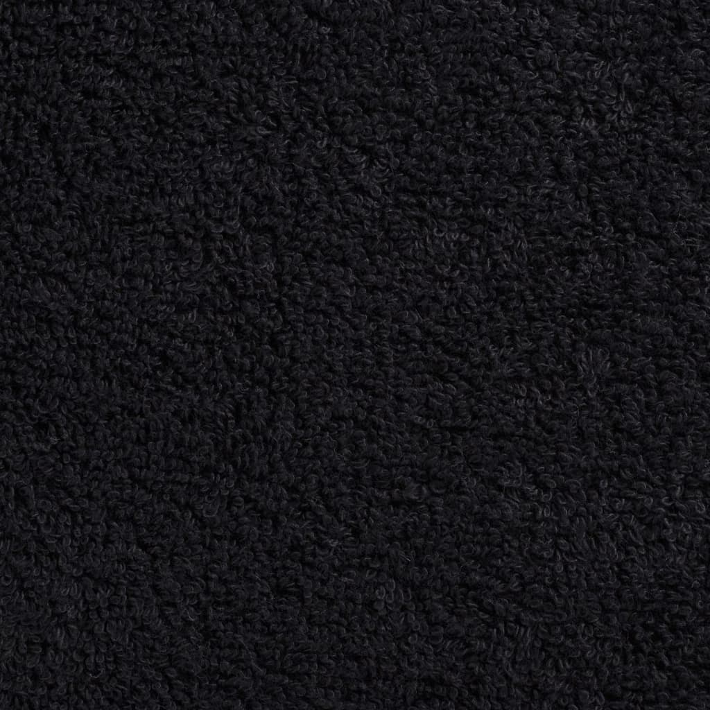 Premium-Gästetücher SOLUND 10 Stk. Schwarz 30x50 cm 600 g/m²