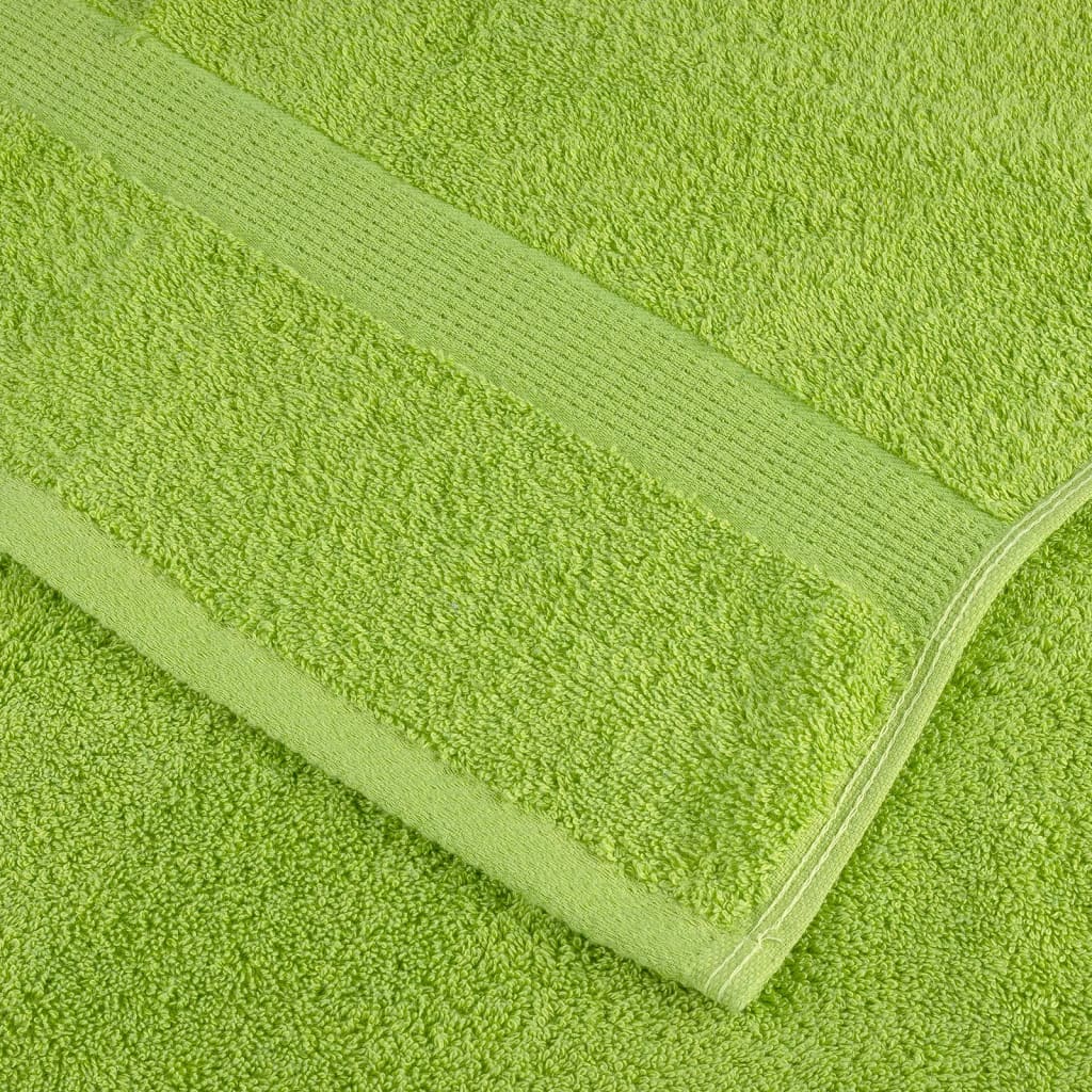Premium Waschhandtücher SOLUND 4 Stück Apfelgrün 30x30 cm 600 g/m²