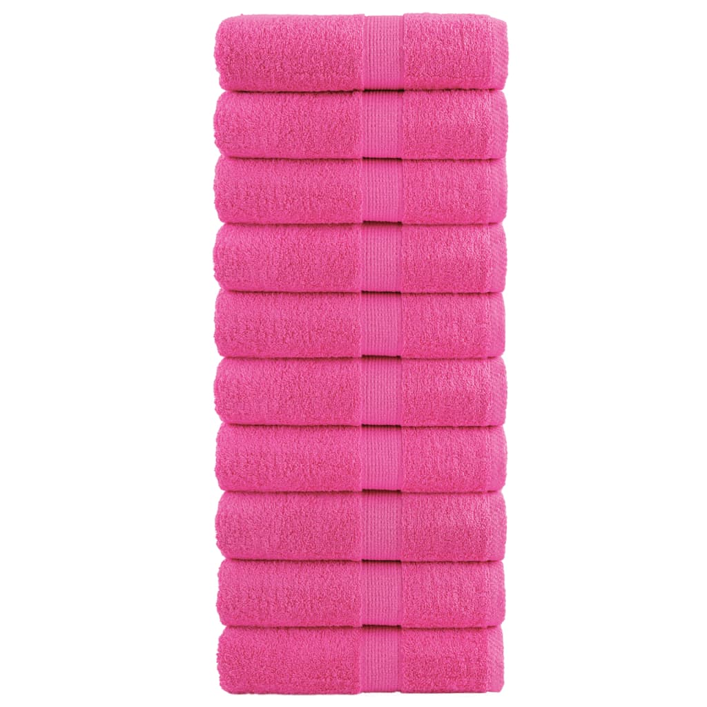 Premium-Gästetücher SOLUND 10 Stk. Rosa 30x50 cm 600 g/m²