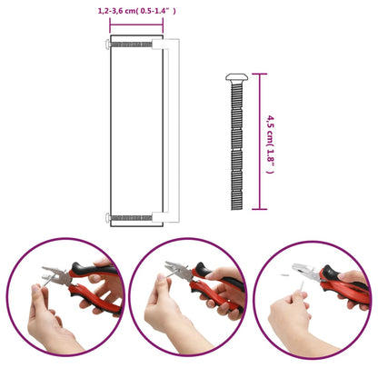 Möbelgriffe 20 Stk. Bronzen 224 mm Edelstahl