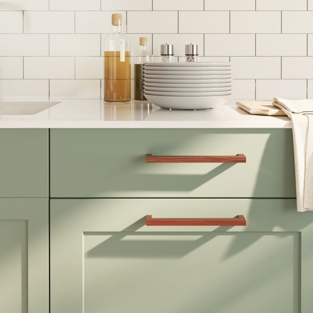 Möbelgriffe 10 Stk. Bronzen 192 mm Edelstahl