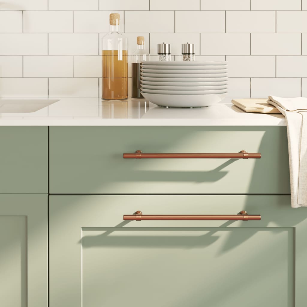 Möbelgriffe 10 Stk. Bronzen 224 mm Edelstahl