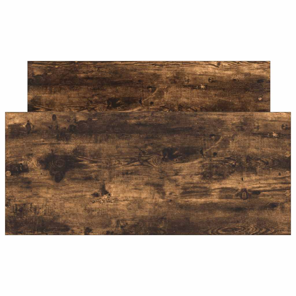 Bettgestell ohne Matratze Räuchereiche 100x200 cm Holzwerkstoff