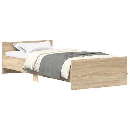 Bettgestell ohne Matratze Sonoma-Eiche 90x190 cm Holzwerkstoff