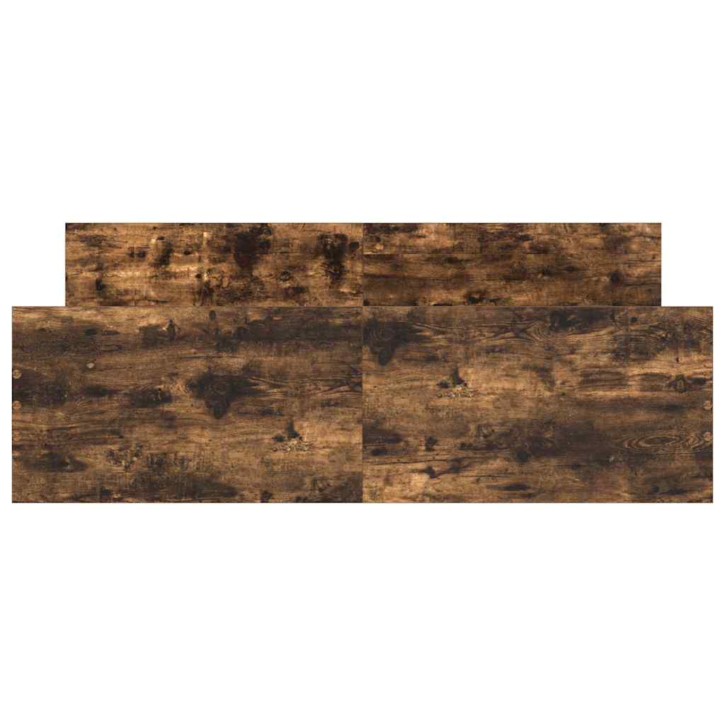 Bettgestell mit Kopf- und Fußteil Räuchereiche 120x200 cm