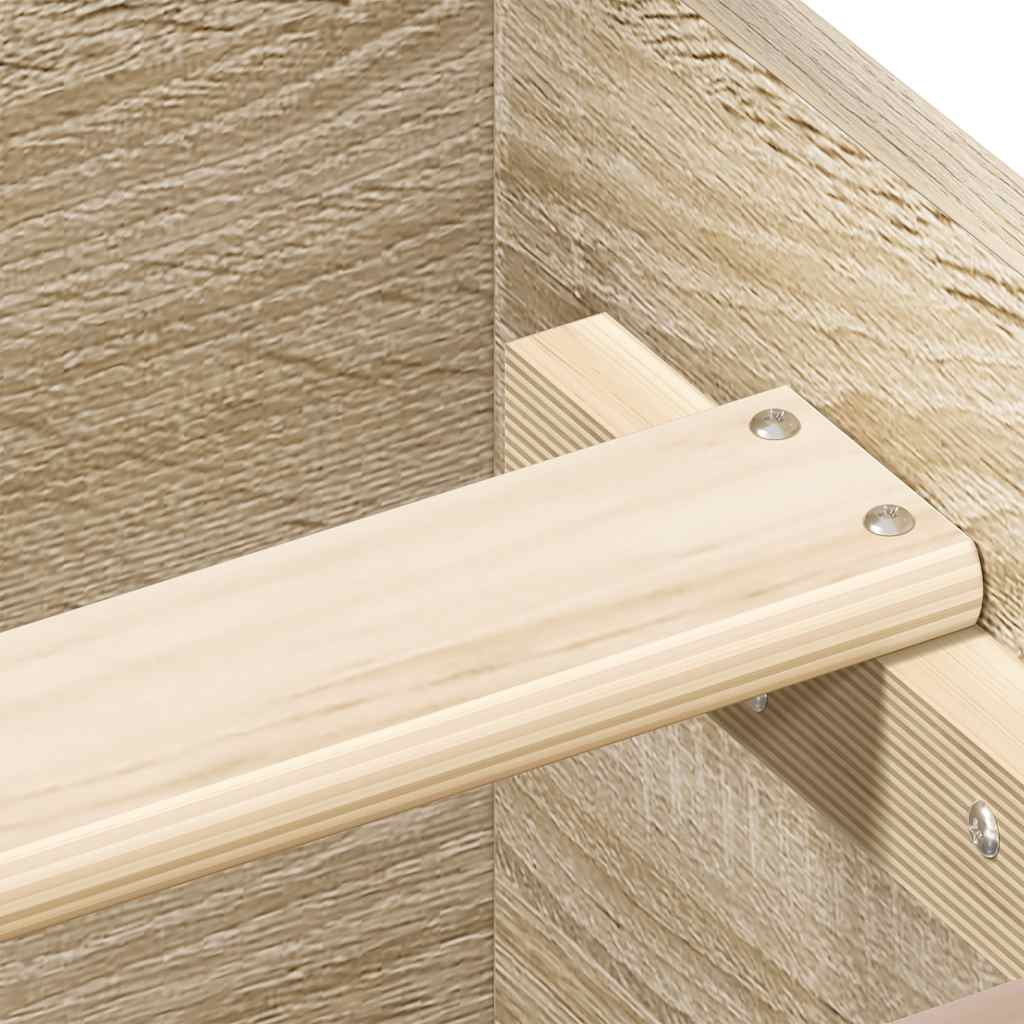 Bettgestell mit Kopf- und Fußteil Sonoma-Eiche 160x200 cm