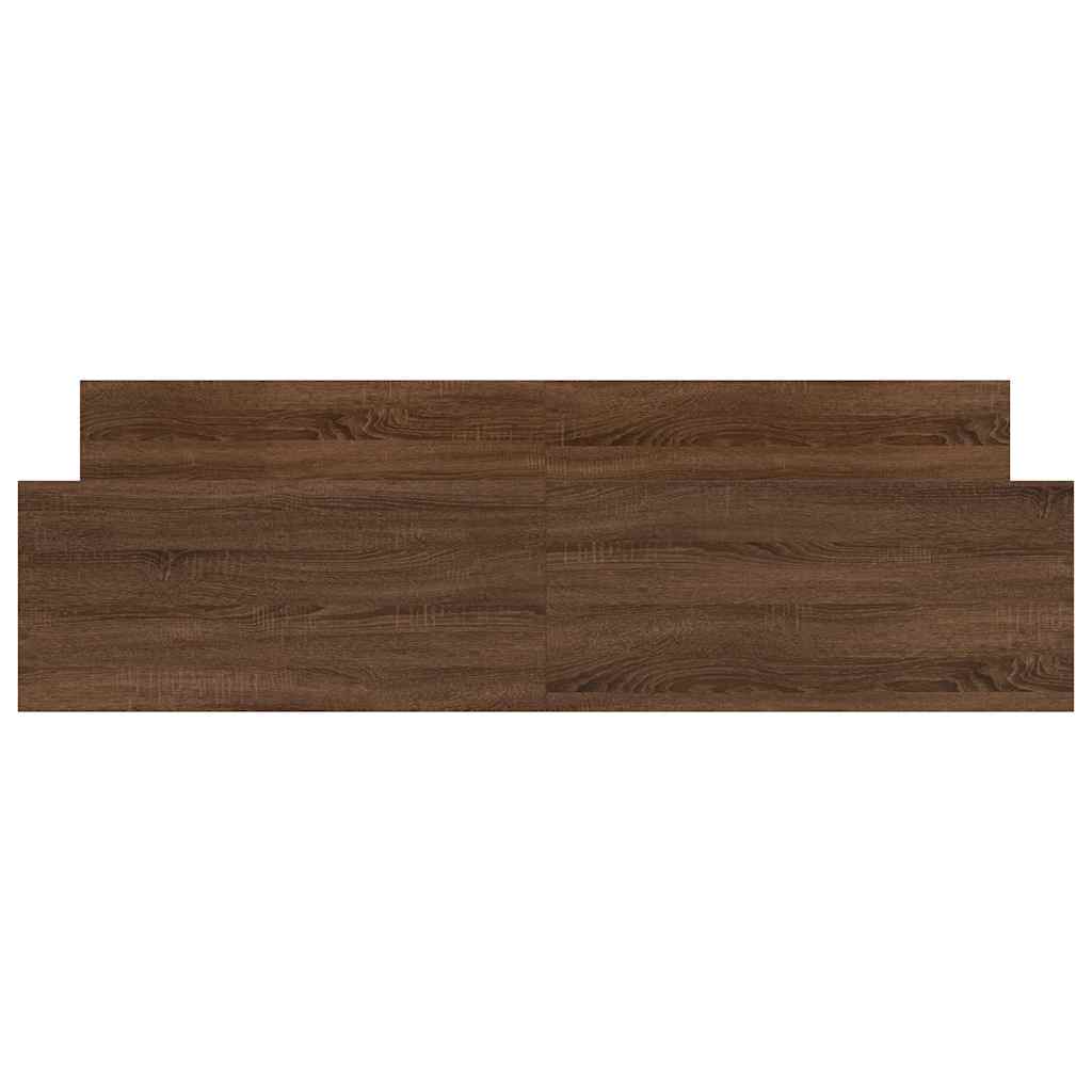 Bettgestell mit Kopf- und Fußteil Braun Eiche-Optik 160x200 cm