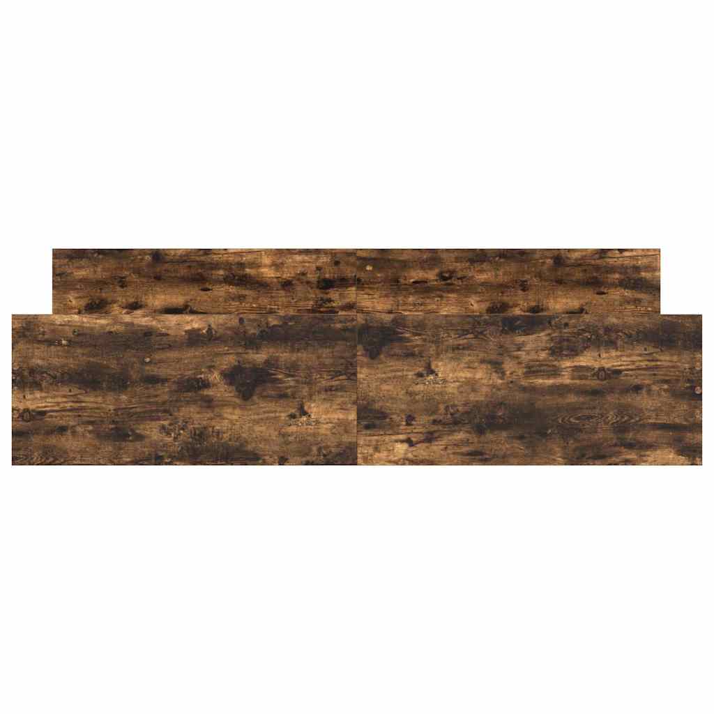 Bettgestell mit Kopf- und Fußteil Räuchereiche 180x200 cm