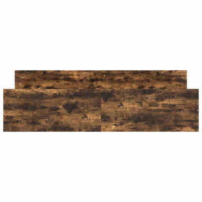 Bettgestell mit Kopf- und Fußteil Räuchereiche 180x200 cm