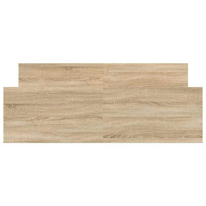 Bettgestell mit Kopf- und Fußteil Betongrau 120x190 cm