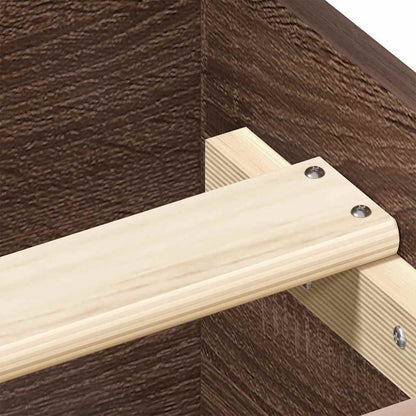 Bettgestell mit Kopf- und Fußteil Braun Eiche-Optik 120x190 cm