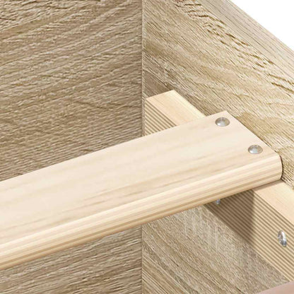 Bettgestell mit Kopf- und Fußteil Sonoma-Eiche 140x190 cm