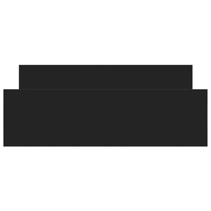 Bettgestell mit Kopf- und Fußteil Schwarz 135x190 cm