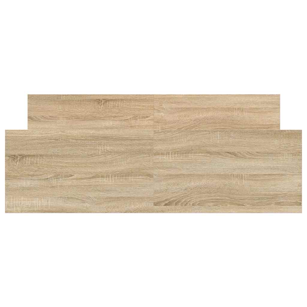 Bettgestell mit Kopf- und Fußteil Sonoma-Eiche 135x190 cm