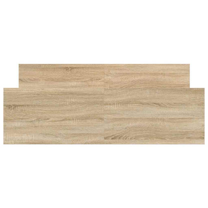 Bettgestell mit Kopf- und Fußteil Sonoma-Eiche 135x190 cm
