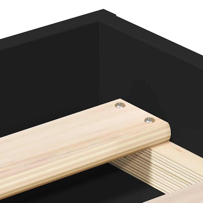 Bettgestell Schwarz 120x200 cm