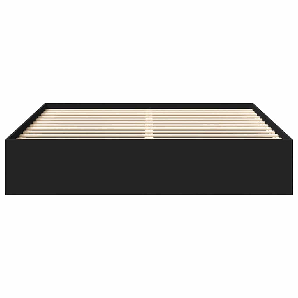 Bettgestell Schwarz 200x200 cm