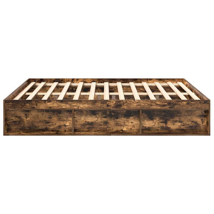 Bettgestell Räuchereiche 200x200 cm