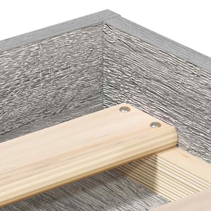 Bettgestell Grau Sonoma 140x190 cm