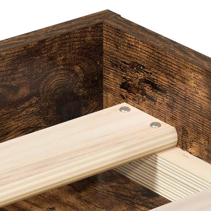 Bettgestell Räuchereiche 135x190 cm