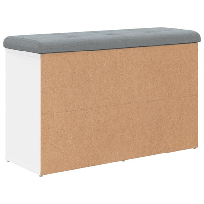Schuhbank Weiß 82 x 32 x 50 cm Holzwerkstoff