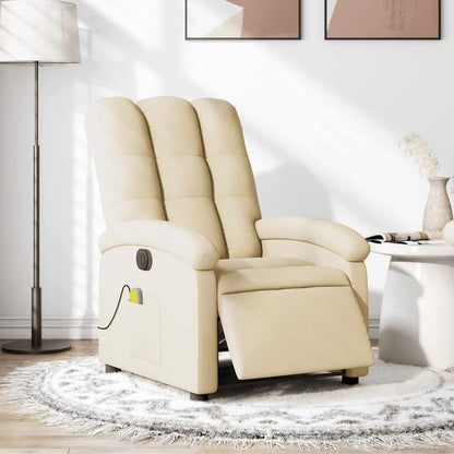 Massagesessel Elektrisch Creme Stoff
