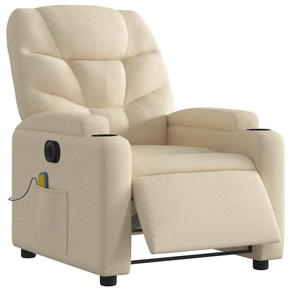 Massagesessel Elektrisch Creme Stoff