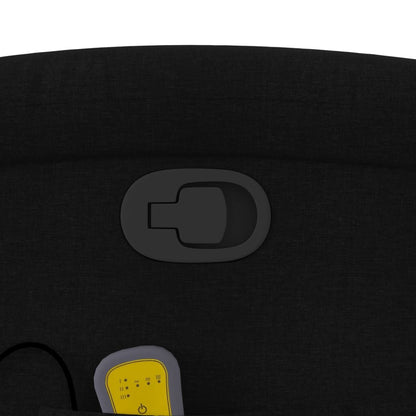 Massage-Relaxsessel, schwarzer Stoff