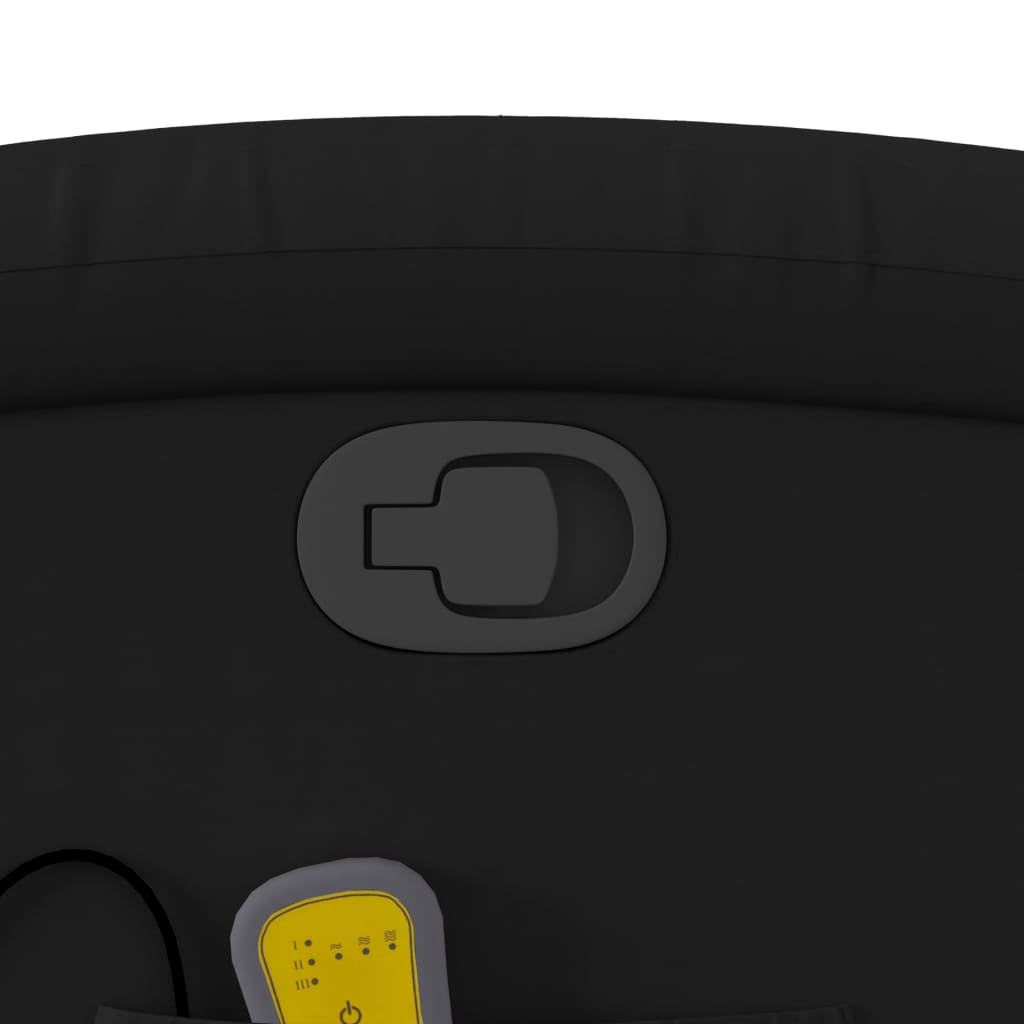 Massage-Relaxsessel, Kunstleder, Schwarz