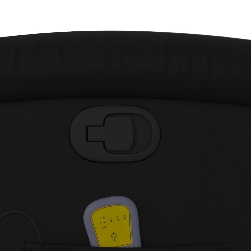 Massage-Relaxsessel, Kunstleder, Schwarz