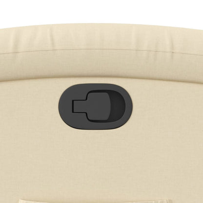 Relaxsessel, cremefarbener Stoff