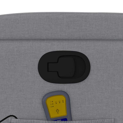 Massage-Relaxsessel, hellgrauer Stoff