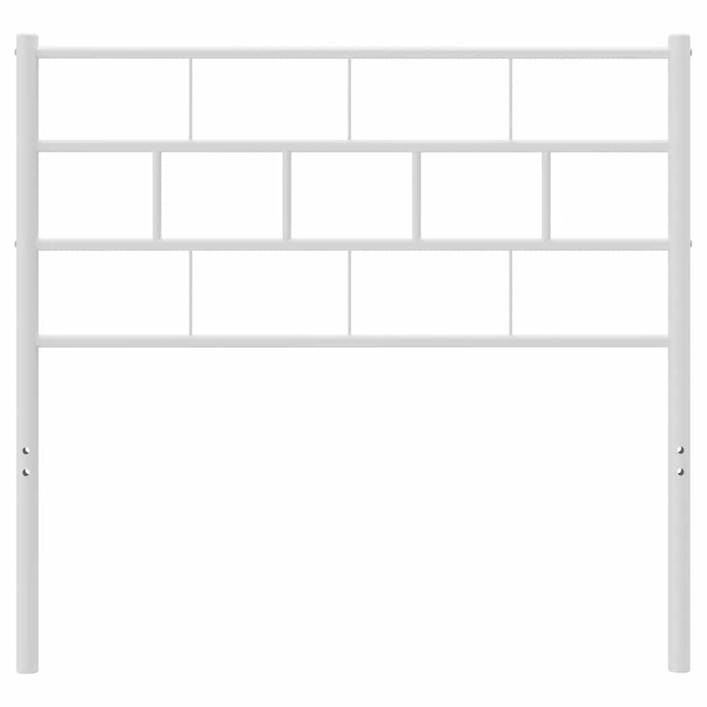Ersatz-Kopfteil Metall Weiß 75 cm