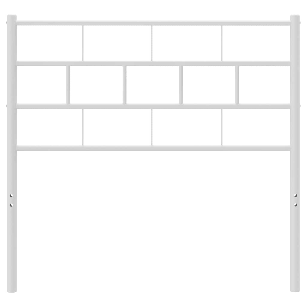 Ersatz-Kopfteil Metall Weiß 80 cm