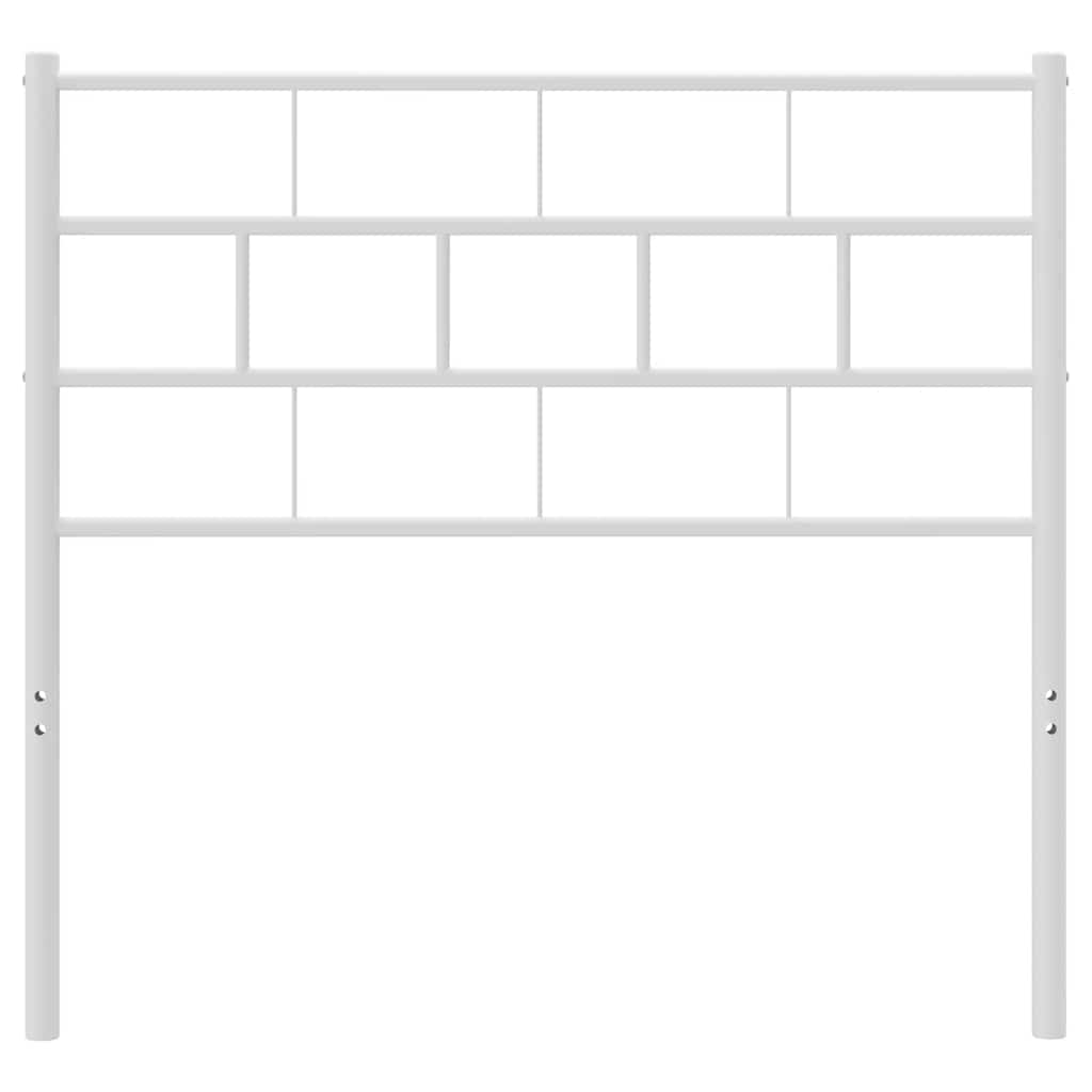 Ersatz-Kopfteil Metall Weiß 107 cm
