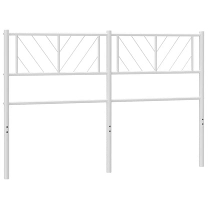 Ersatz-Kopfteil Metall Weiß 135 cm