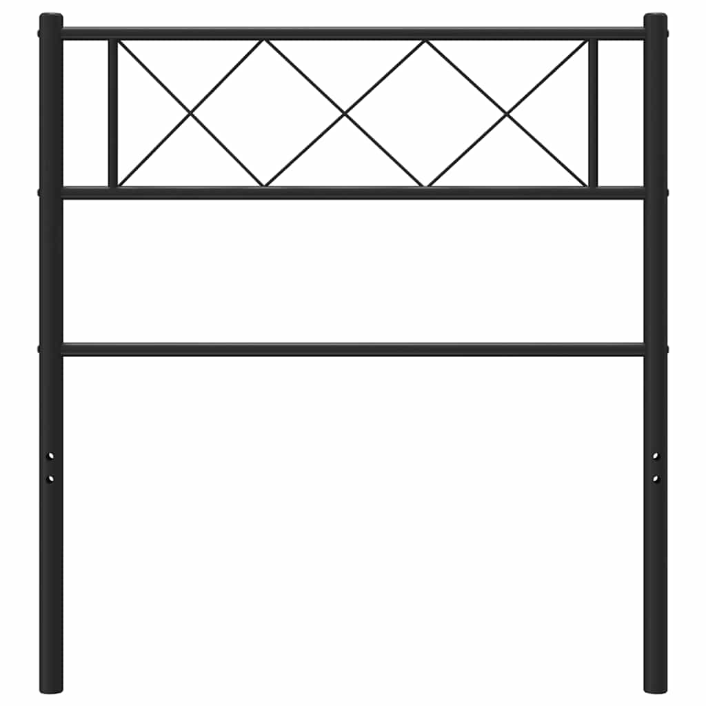 Ersatz-Kopfteil Metall Schwarz 90 cm