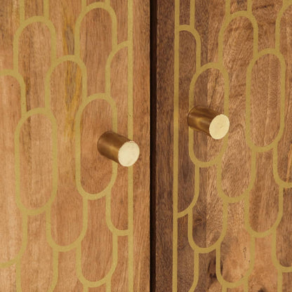 2-tlg. Badmöbel-Set Massivholz Mango