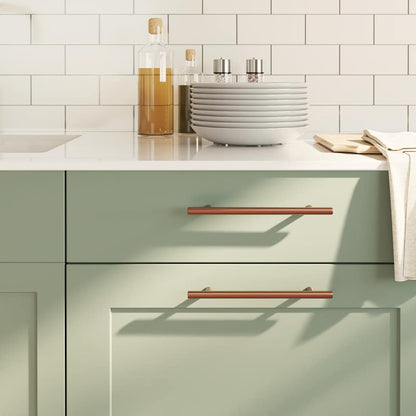 Möbelgriffe 10 Stk. Bronzen 160 mm Edelstahl