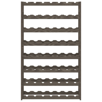Weinregal für 56 Flaschen Grau Massivholz Kiefer