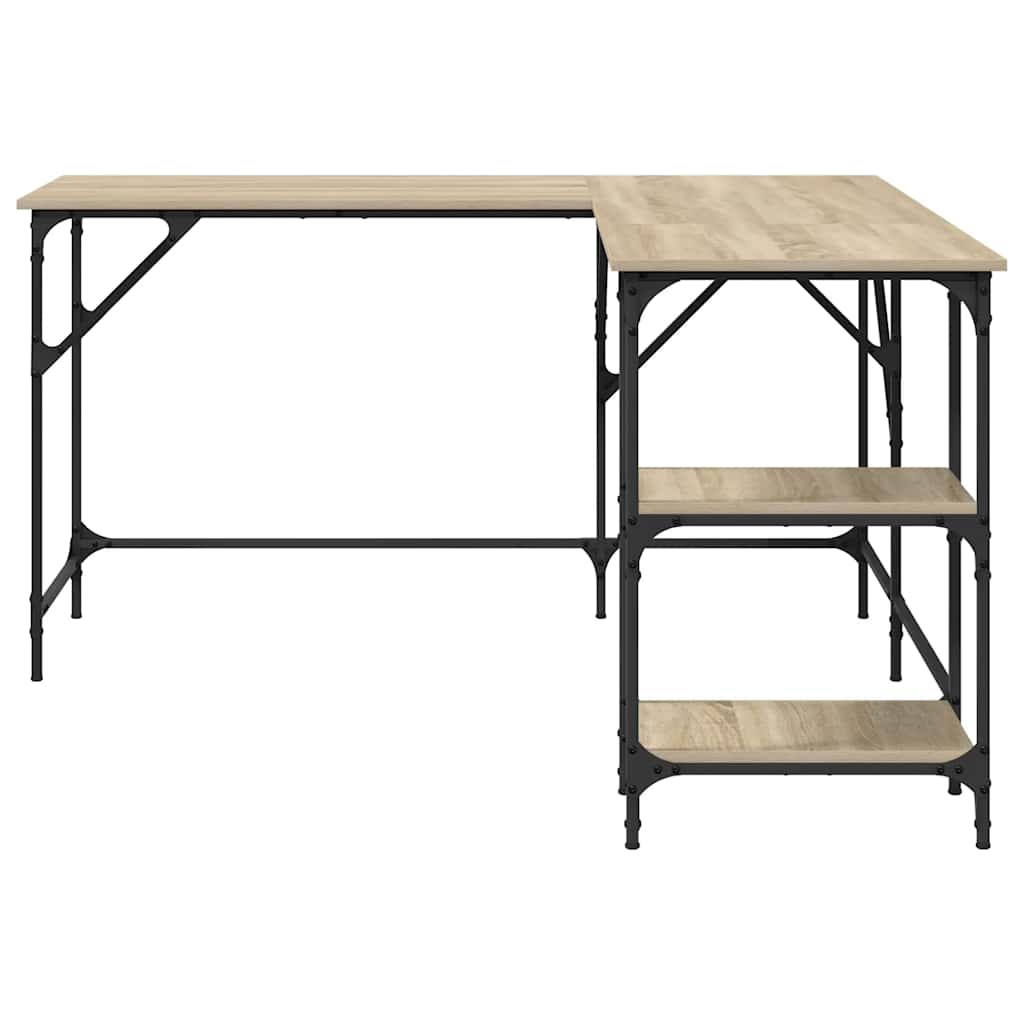Schreibtisch Sonoma-Eiche 139x139x75 cm Holzwerkstoff