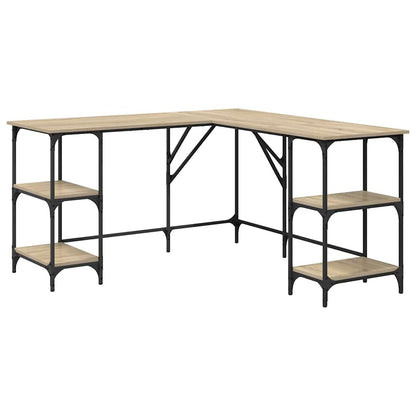 Schreibtisch Sonoma-Eiche 139x139x75 cm Holzwerkstoff